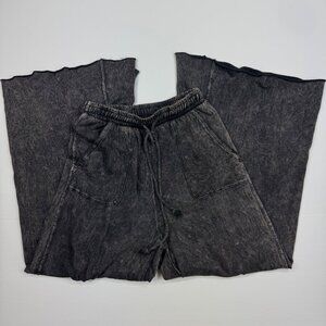 Three Bird Nest Charcoal Wide-Leg Pants